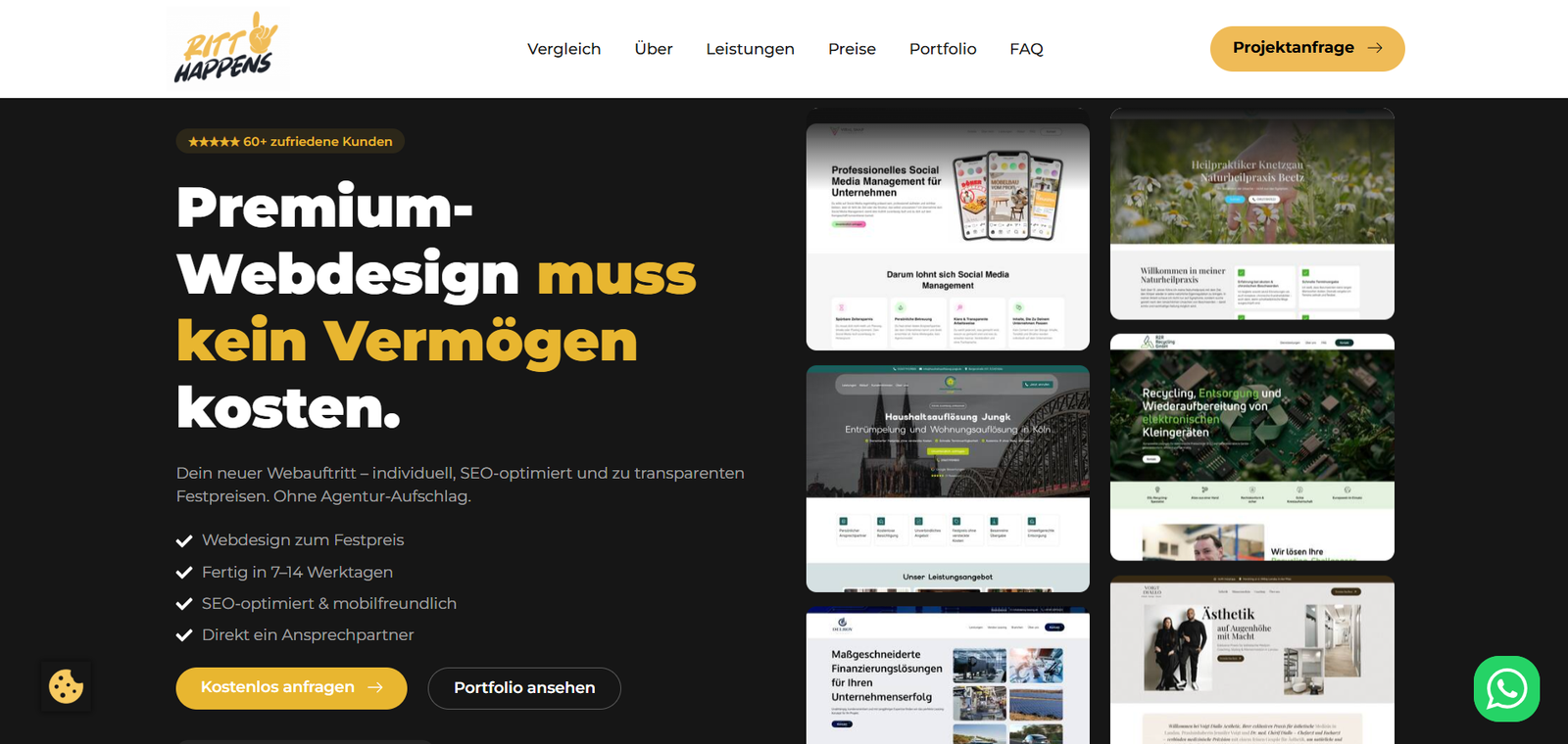 Bamberg Salon Project website preview